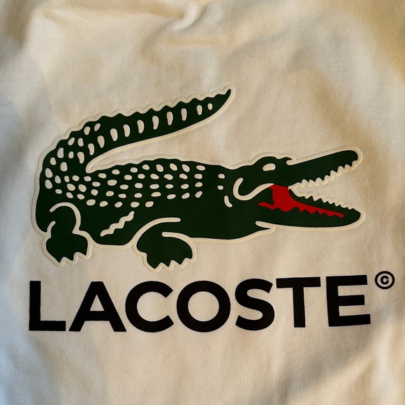 Lacoste White Crewneck Sweatshirt for Men - Picture 3 of 7
